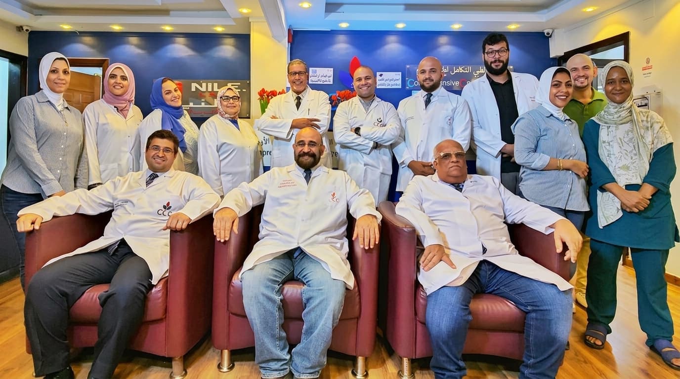 تمثيل فني لمركز طبي متكامل لعلاج الأورام